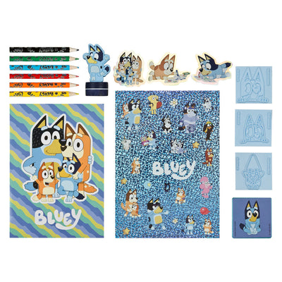 Undercover mega kleur en stempel set bluey - 15dlg.