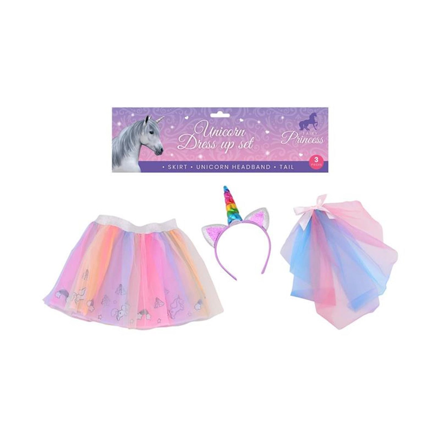 Johntoy john toy eenhoorn verkleedset 3-delig
