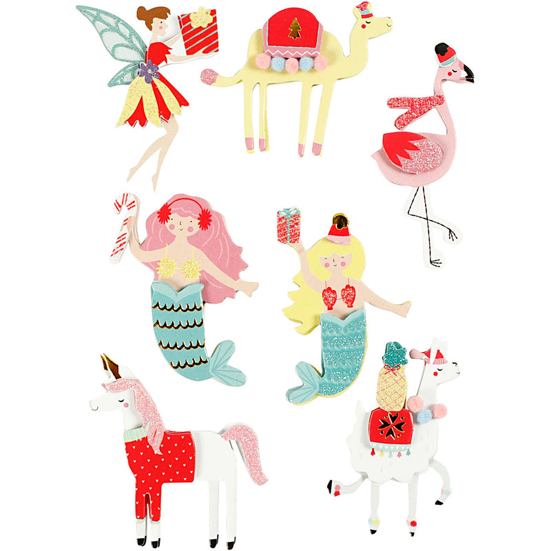 Https: www.cchobby.nl 3d-stickers-flamingo-lama-zeemeermin-h-50-60-mm-b-30-45-mm-dikte-7-mm-7-stuk-1-doos