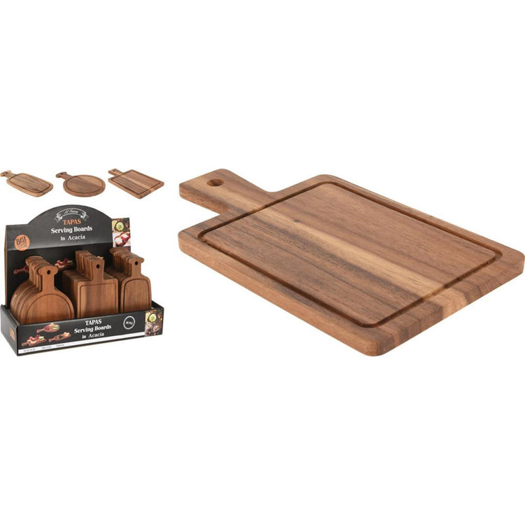 Excellent houseware snijplank acaciahout 18 cm