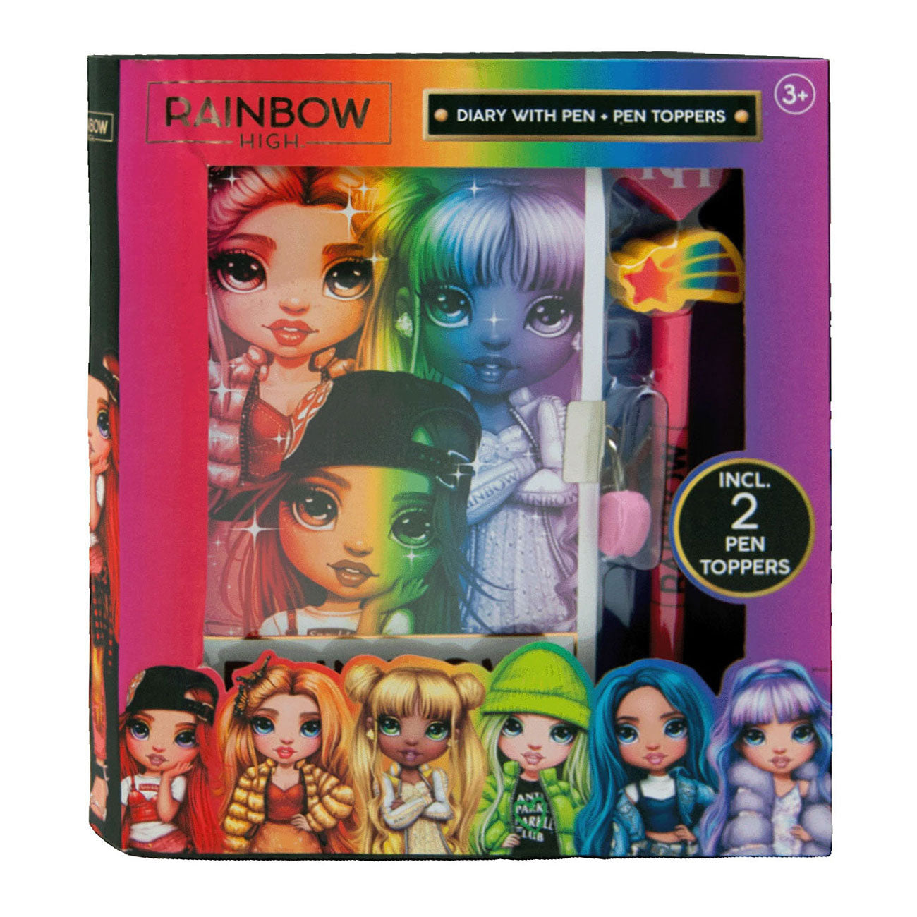 Speelgoedland rainbow high dagboek met pennen