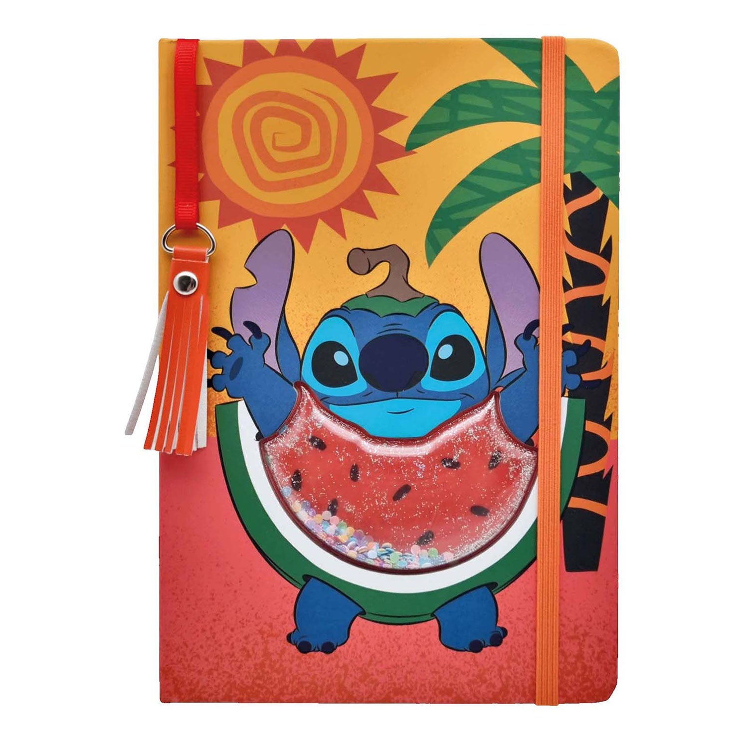 Speelgoedland stitch notitieboek glitter watermeloen