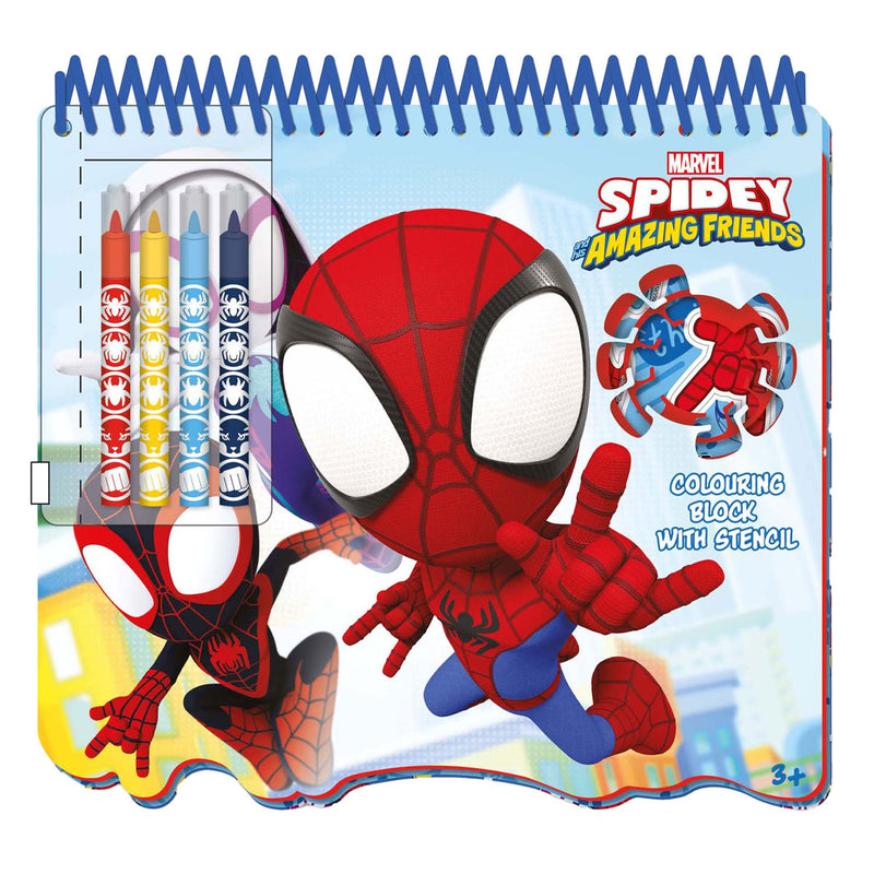 Speelgoedland spidey stencil tekenblok