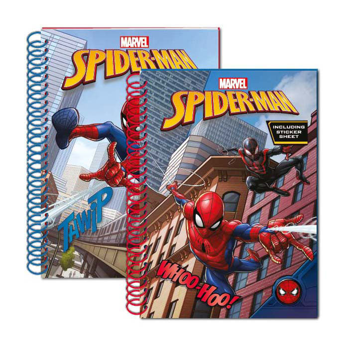 Merkloos sans marque spiderman glitter notitieboek