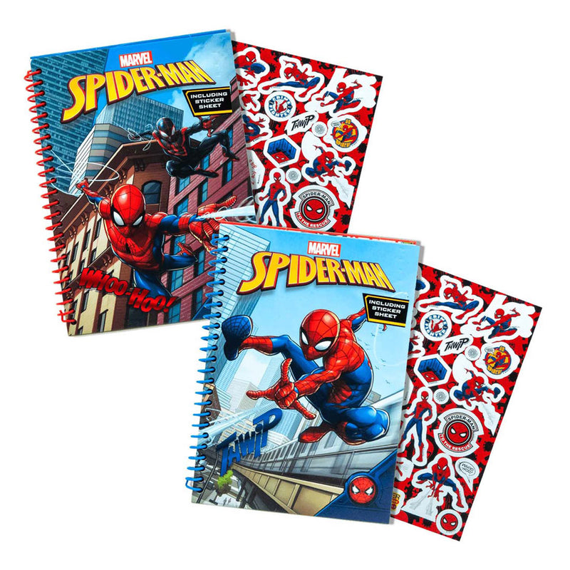 Merkloos sans marque spiderman glitter notitieboek