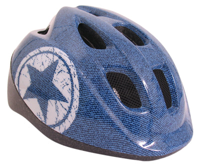 Polisport kinderhelm Jeans. maat: S (52 56 cm), kleur: Blauww