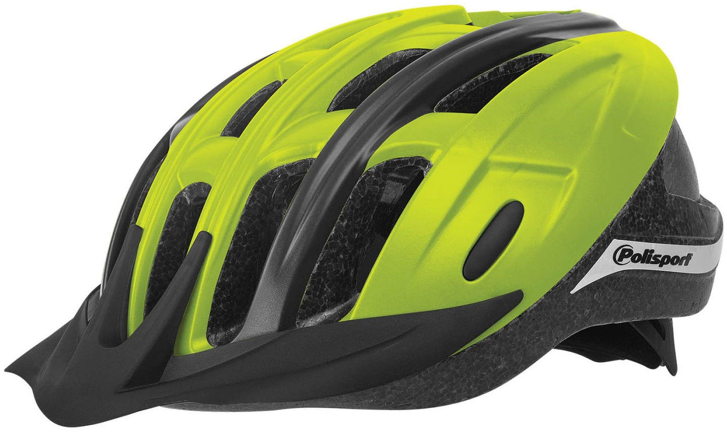 Polisport ride in fietshelm l 58-62cm fluGoud geel zwart