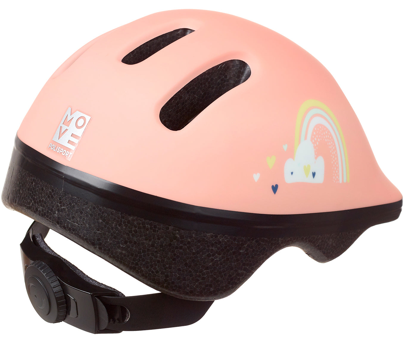 Polisport baby helm happy rainbow xxs 44-48 cm roze