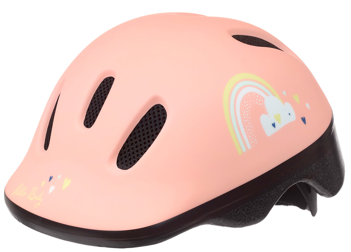 Polisport baby helm happy rainbow xxs 44-48 cm roze