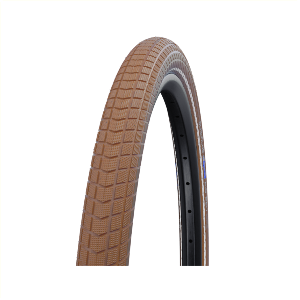 Buitenband: Schwalbe Big Ben (K-guard) Kleur: Bruin met reflectie Maat: 28x2.00 ETRTO 50-622