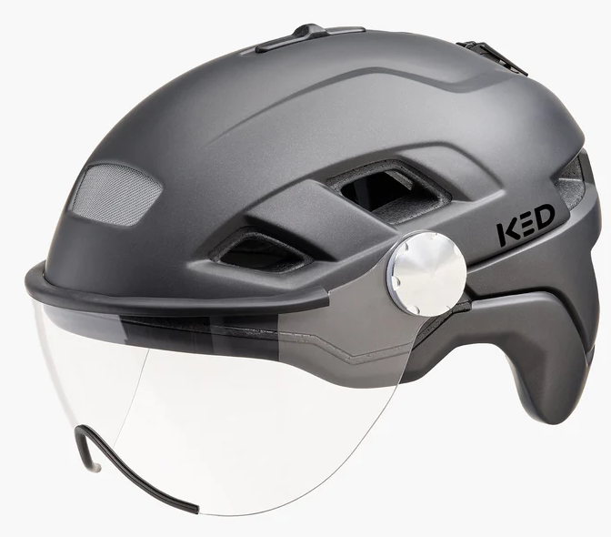 Fietshelm KED B-Vis X-Lite M (52-58cm) - Zwart metallic matt