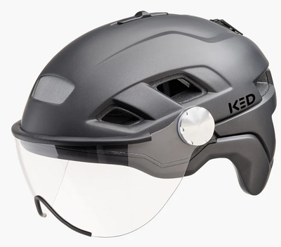 Fietshelm KED B-Vis X-Lite M (52-58cm) - Zwart metallic matt