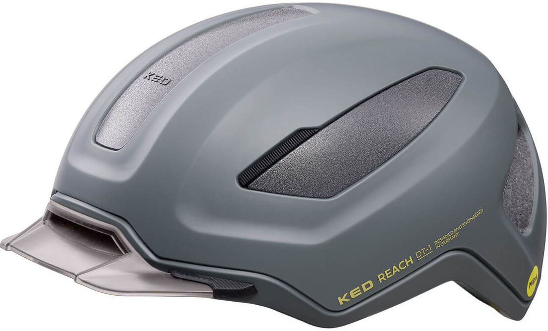 Ked fietshelm reach dt l 58-62 cm - grey golden yellow