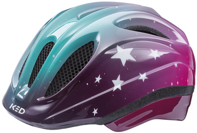 Ked Fietshelm Meggy II Trend S (46-51 cm) stars pink aqua glossy