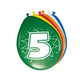 Folat bv cijfer ballonnen 5 jaar, 8st.