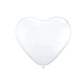 Folat bv hart ballonnen - wit, 8st.