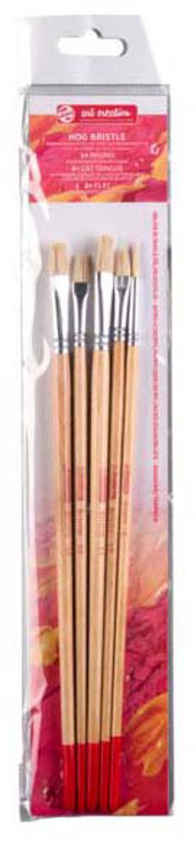 Talens art creation penselen set varkenshaar 5 mix