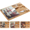 Excellent houseware kaasplank bamboe met dolomiet