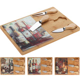 Excellent houseware kaasplank bamboe met dolomiet - afbeelding 1