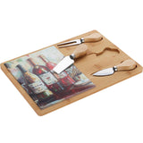 Excellent houseware kaasplank bamboe met dolomiet - afbeelding 2