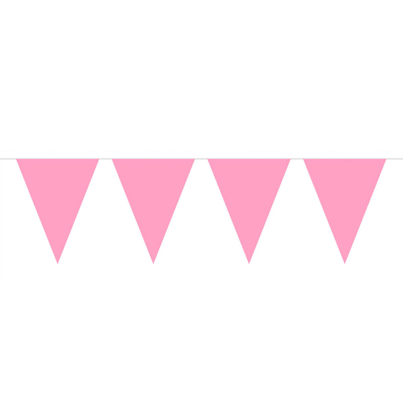 Folat bv roze mini vlaggenlijn, 3mtr.