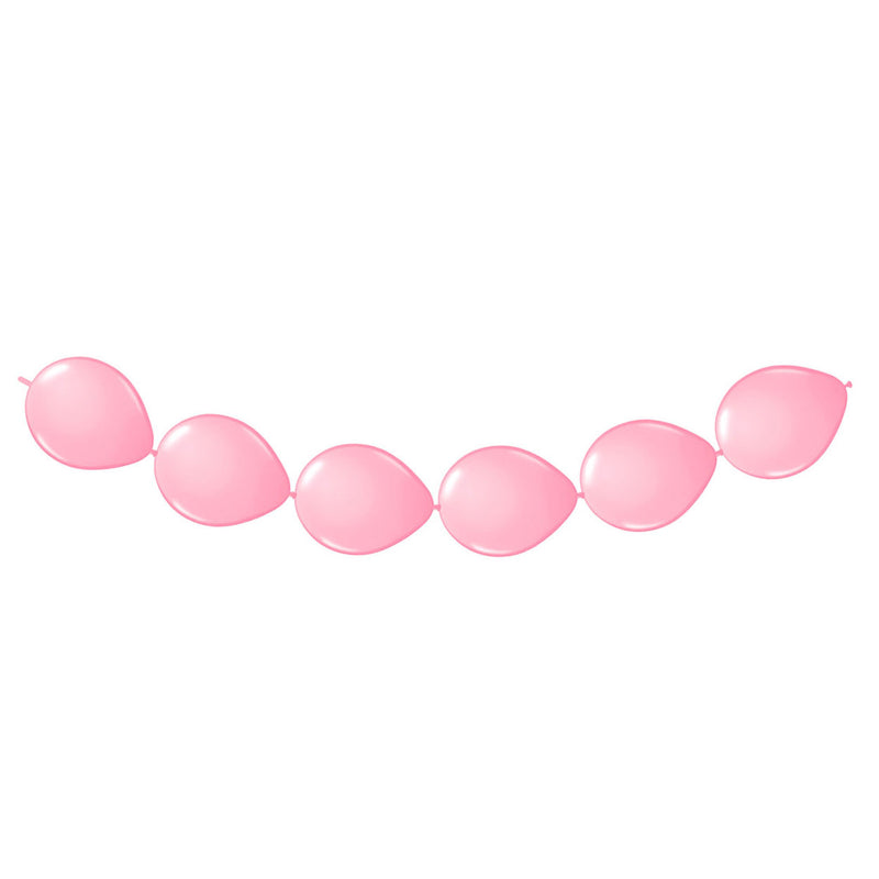 Folat bv roze knoopballonnen, 8st.