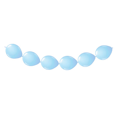 Folat bv lichtblauwe knoopballonnen, 8st.