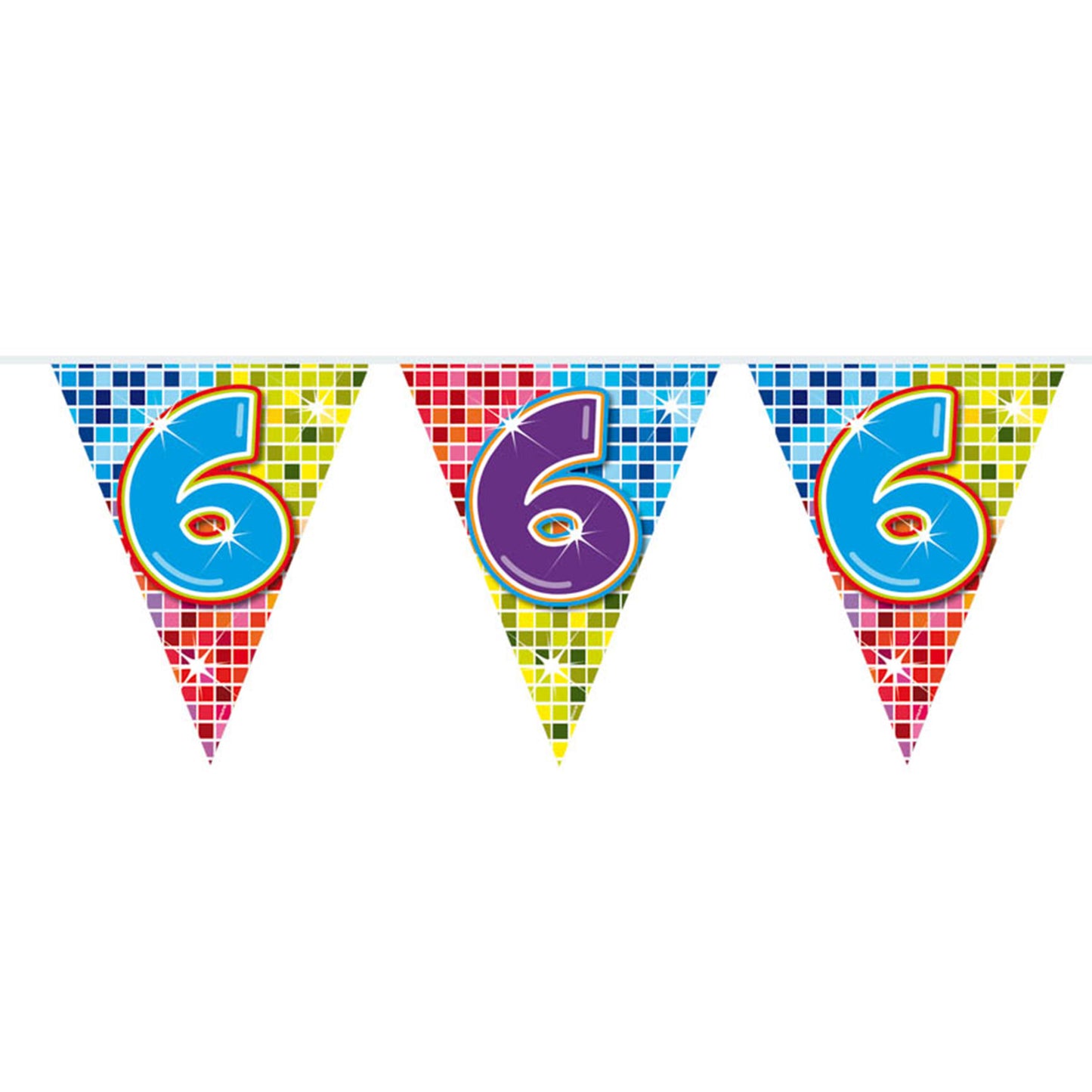 Folat bv mini vlaggenlijn blocks 6 jaar, 3mtr.