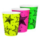 Folat bv neon party bekers, 6st.