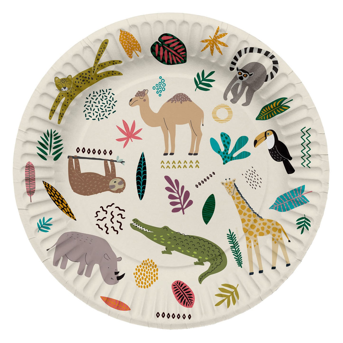 Folat bv borden zoo party, 8st.