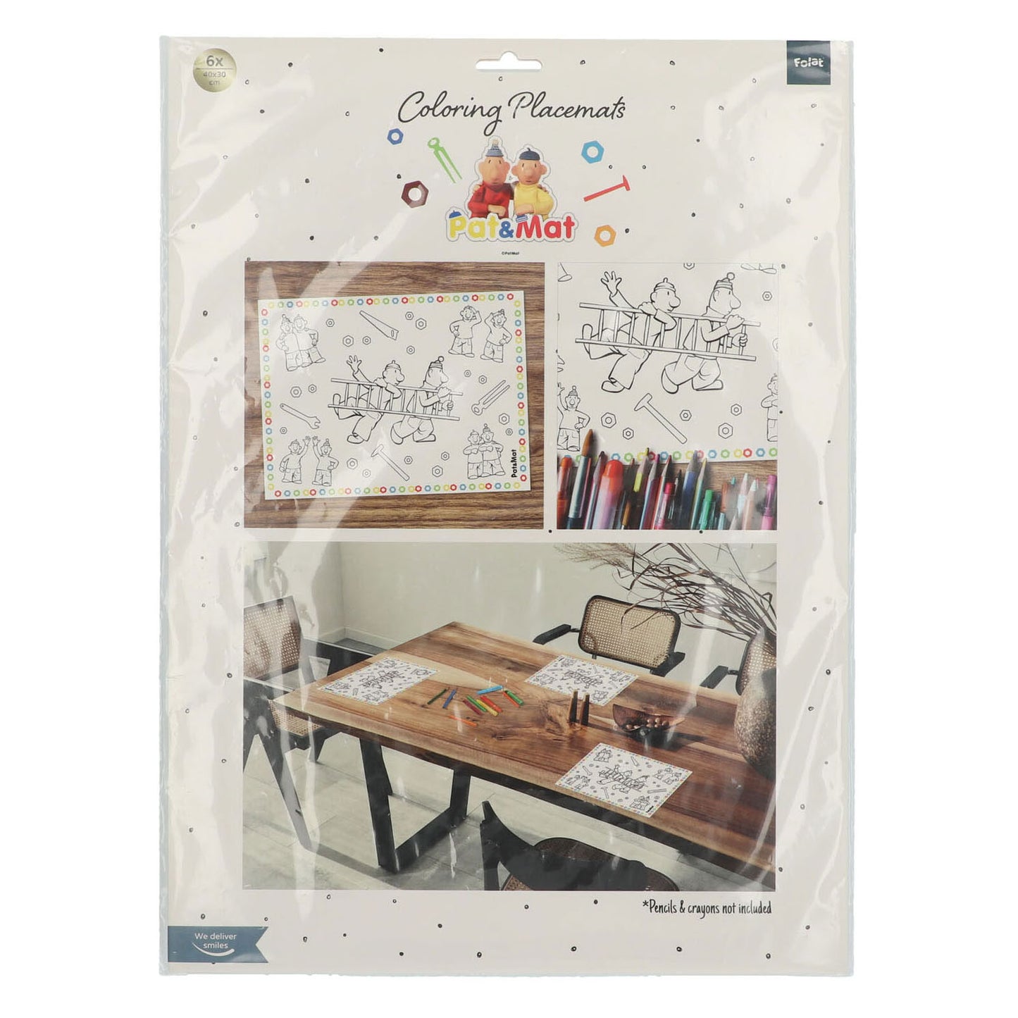 Folat bv buurman buurman placemats kleurplaten, 6st.