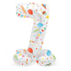 Folat bv staande folieballon joyful party cijfer 7 -72cm