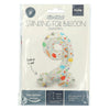 Folat bv staande folieballon joyful party cijfer 9 -72cm