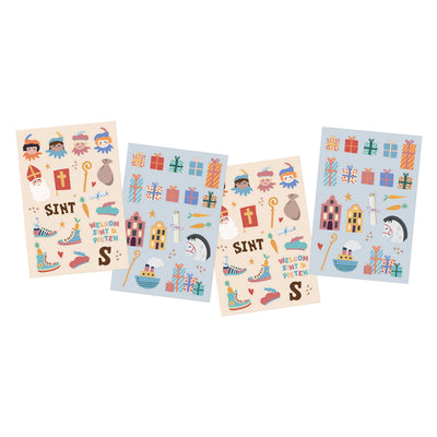 Folat bv stickers sinterklaasfiguren, 49st.