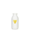 Ideas 4 seasons fles vaas glas wit met hart ø4.8xh10,4cm