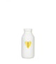 Ideas 4 seasons fles vaas glas wit met gouden hart ø4.8xh10,4cm