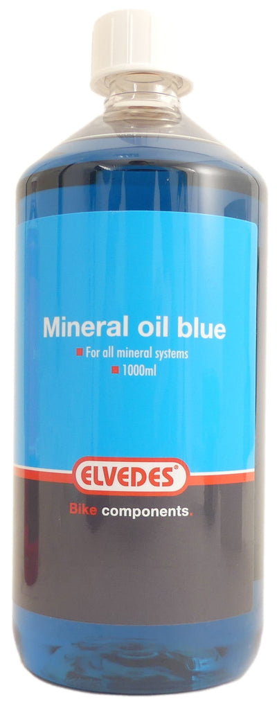 Olie Elvedes blauw mineraal vloeistof