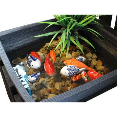 Gerkimex drijvende vis 6cm 2 soorten wit of oranje
