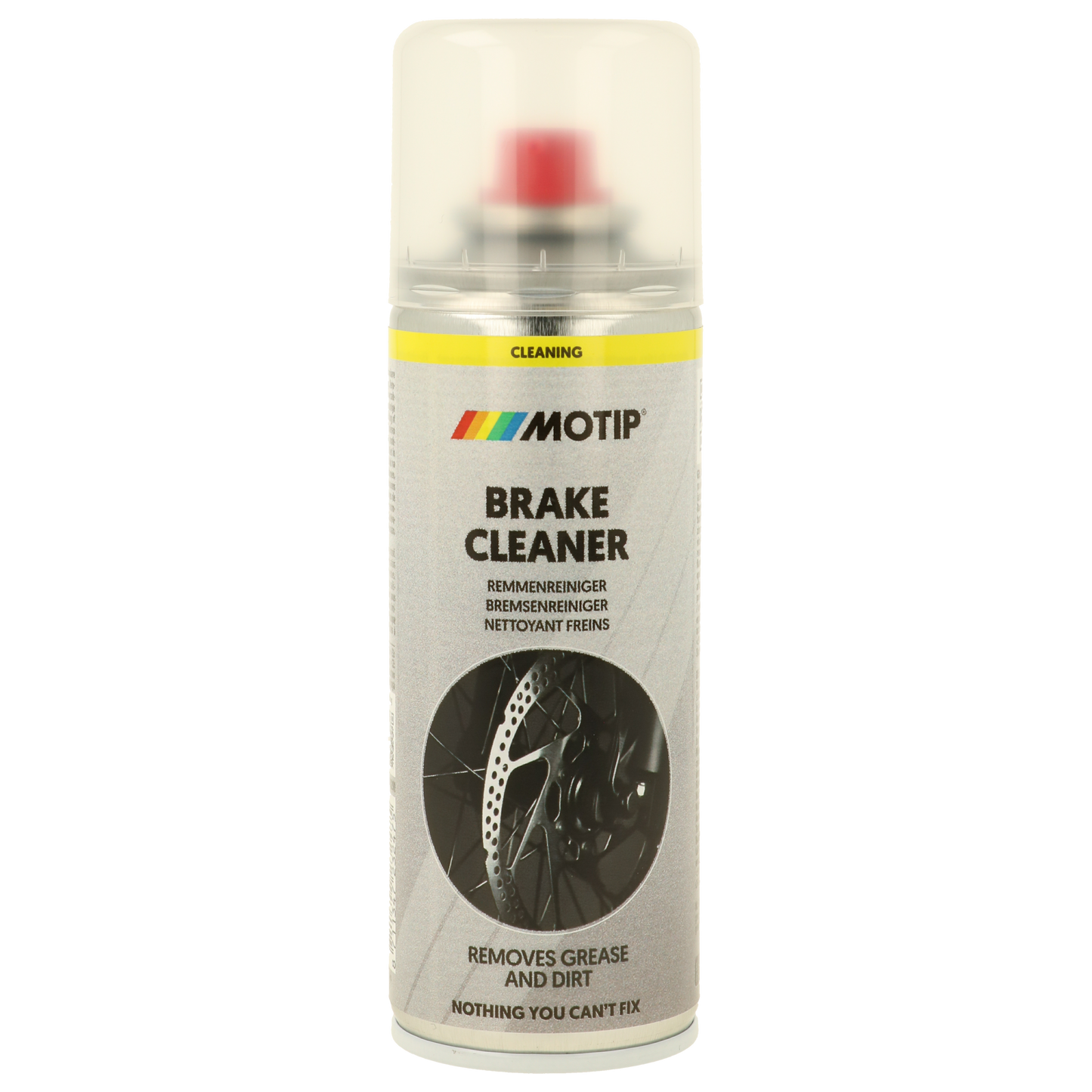 Motip Cycling brake cleaner 200ml. Remmenreiniger met hoog oplossend vermogen.