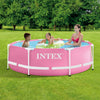 Intex pink metal frame zwembad 244 x 76 cm