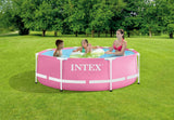 Intex pink metal frame zwembad 244 x 76 cm - afbeelding 3