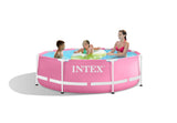 Intex pink metal frame zwembad 244 x 76 cm - afbeelding 1
