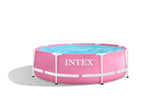 Intex pink metal frame zwembad 244 x 76 cm - afbeelding 2