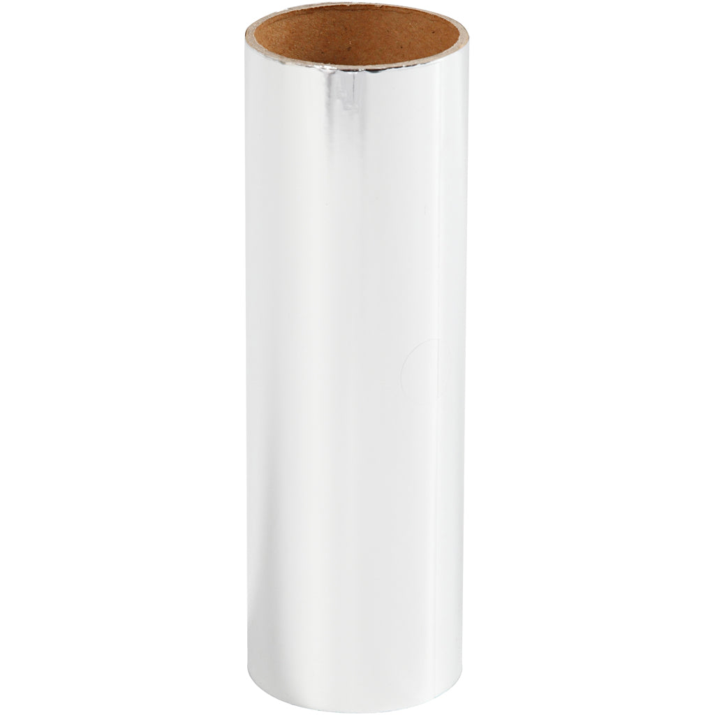 Creativ company deco folie, b: 15,5 cm, dikte 0,02 mm, zilver, 50 cm 1 rol