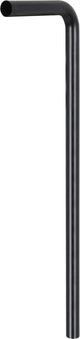 Differnz vloerbuis mat zwart � duurzaam roestvrij staal � ø 32 mm � 750 x 220 mm