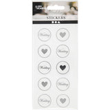 Https: www.cchobby.nl stickers-hart-bruiloft-d-25-mm-vel-7-8x15-5-cm-zwart-2-div-vellen-1-doos - afbeelding 2