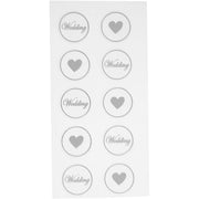 Https: www.cchobby.nl stickers-hart-bruiloft-d-25-mm-vel-7-8x15-5-cm-zwart-2-div-vellen-1-doos - afbeelding 1