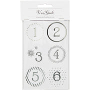 Https: www.cchobby.nl kerstkalender-cijfer-stickers-d-40-mm-vel-9x14-cm-zilver-wit-4-vel-1-doos - afbeelding 2