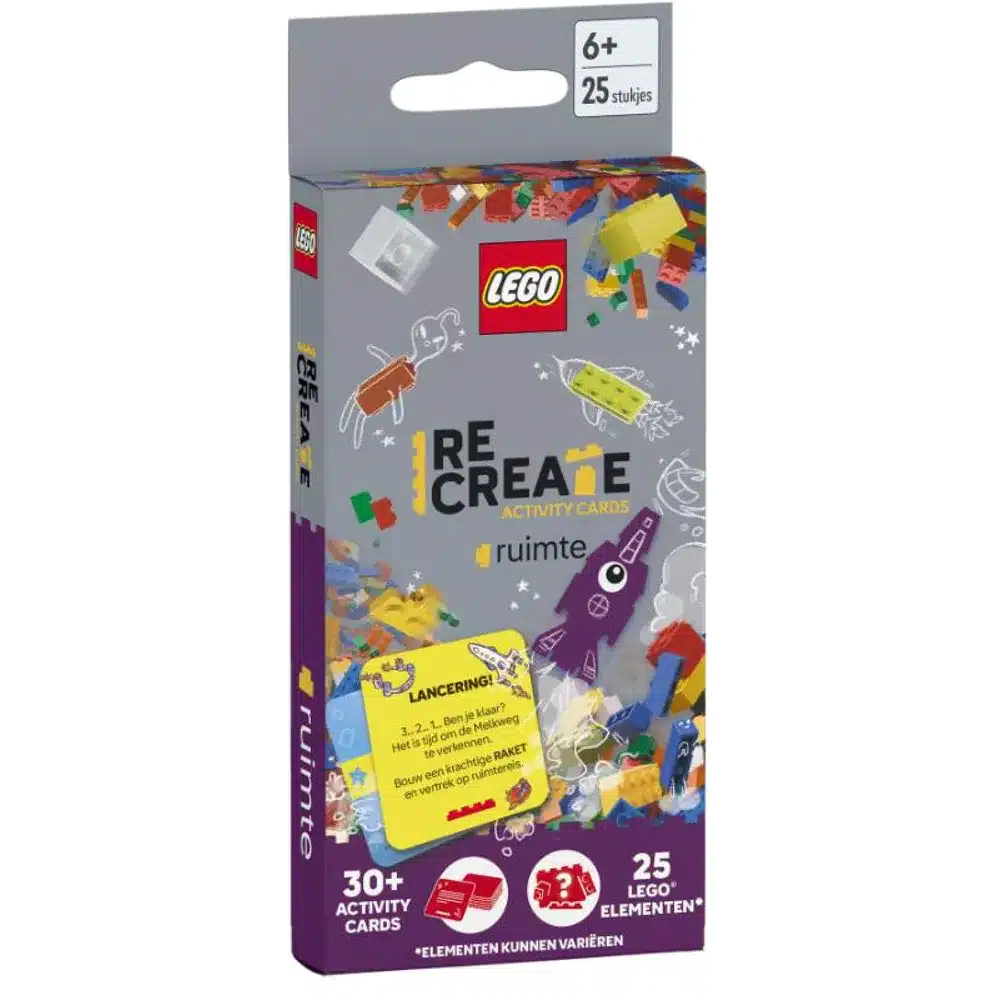 Lego recreate activity cards: ruimte