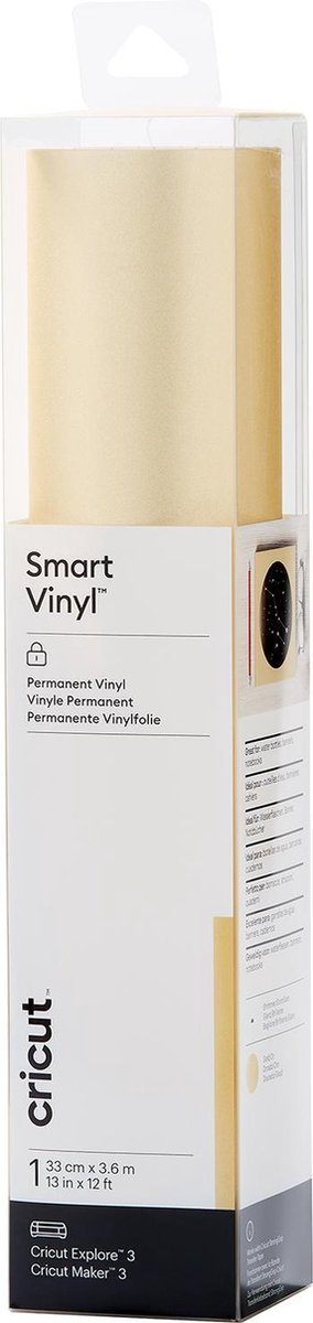 Cricut smart vinyl™ permanent folie glanseffect, goud